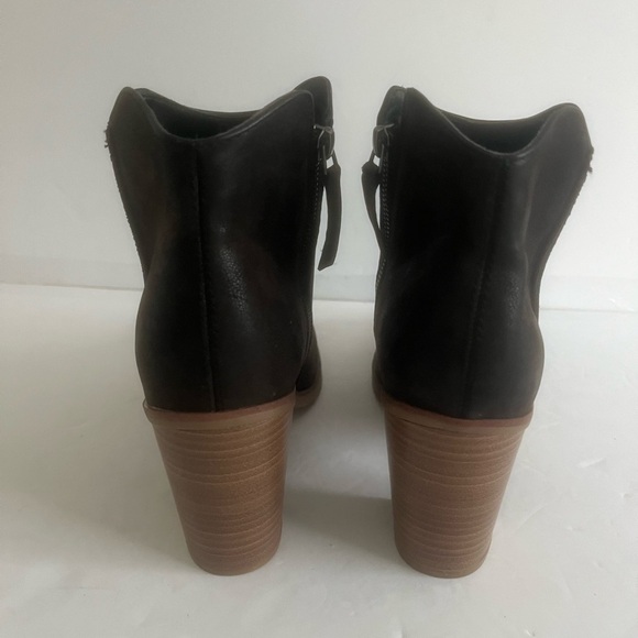 MIA Women's Patton Chocolate Ankle Stacked Heel Boots Bootie’s Shoes Size 9 NWT - Picture 6 of 9